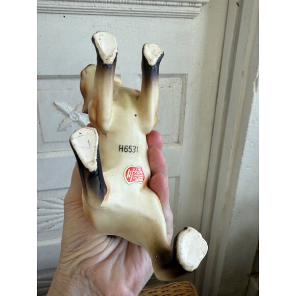 Vintage MCM Lefton Siamese Cat figurine Pouncing Playful - Picture 6 of 11